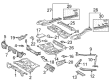 Toyota Camry Floor Pan Diagram - 58211-06080