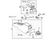 Toyota Matrix Center Console Base Diagram - 58912-AG010-B0