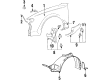 Toyota Celica Mud Flaps Diagram - 76603-29165