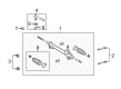 Toyota Sienna Rack and Pinion Boot Diagram - 45535-09190