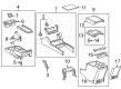 Toyota Tacoma Center Console Base Diagram - 58910-04040-C0