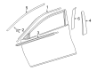 2017 Toyota Camry Door Moldings Diagram - 75754-06080