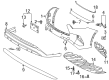 Toyota Highlander Bumper Diagram - 52119-0E950