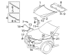 Toyota Highlander Hood Hinge Diagram - 53420-0E060