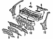 1985 Toyota MR2 Dash Panels Diagram - 55102-17030