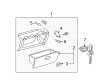 Toyota Solara Glove Box Diagram - 55501-AA020-B1