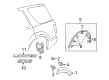 Toyota Sequoia Emblem Diagram - 75455-0C030