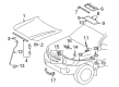 Toyota Tacoma Hood Latch Diagram - 53510-04040