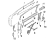 Toyota Tercel Door Handle Diagram - 69205-16050-01