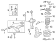 Toyota Prius AWD-e Sway Bar Bushing Diagram - 48815-47050