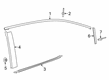 2022 Toyota Corolla Door Moldings Diagram - 75765-12131