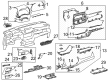 Toyota Highlander Dash Panel Vent Portion Covers Diagram - 55607-0E180