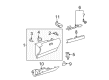 Toyota Prius Dash Panel Vent Portion Covers Diagram - 55607-47020