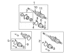 Toyota Highlander CV Joint Diagram - 42370-49256