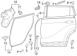 Toyota Grand Highlander Door Seal Diagram - 67895-0E110