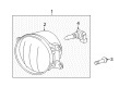 Toyota Prius Plug-In Fog Light Diagram - 81220-12230