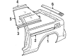 Toyota Tercel Fuel Door Diagram - 77350-16120