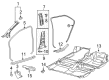 Toyota Yaris Weather Strip Diagram - 62312-52140-B0