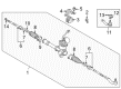 Toyota Prius Rack and Pinion Boot Diagram - 45535-47011