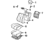 1994 Toyota Camry Seat Cushion Diagram - 71505-33010