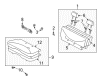 Toyota Prius Seat Cushion Diagram - 71507-47030