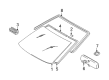 Scion xB Windshield Diagram - 56111-52150-8N