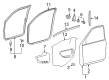 Toyota Land Cruiser Door Seal Diagram - 62312-60141