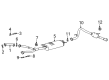 Toyota Sequoia Catalytic Converter Diagram - 17500-F4020