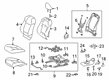 Toyota Corolla Seat Cover Diagram - 71074-0ZP81-B3