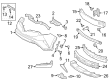 Toyota C-HR Bumper Diagram - 52119-F4909