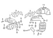 Toyota Highlander Exhaust Heat Shield Diagram - 17168-31050