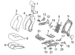 2022 Toyota Camry Seat Cover Diagram - 71073-0X321-B1