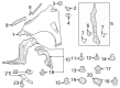 Toyota GR Corolla Fender Diagram - 53802-12B40