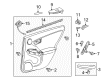 Toyota Prius Plug-In Weather Strip Diagram - 68174-47040