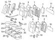 Toyota Camry Armrest Diagram - 72830-06670-B1