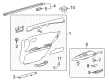 2017 Toyota Avalon Weather Strip Diagram - 68174-07011