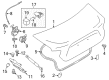 Scion FR-S Trunk Lid Latch Diagram - SU003-05802