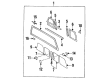Toyota Pickup Weather Strip Diagram - 64833-89106