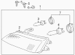 2001 Toyota Corolla Headlight Diagram - 81130-02110
