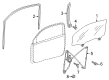 Scion iQ Window Run Diagram - 68151-74021