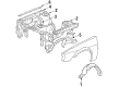 1984 Toyota Corolla Wheelhouse Diagram - 53876-12080