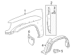 Toyota Tacoma Fender Diagram - 53811-04100