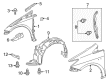 Toyota Prius V Fender Diagram - 53802-47080