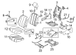 2020 Toyota Sienna Seat Cover Diagram - 79011-08310-B0