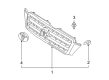 Toyota Highlander Grille Diagram - 53101-48914-E1