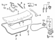 Toyota Avalon Liftgate Lift Support Diagram - 64530-07011