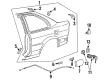 Toyota Tercel Fuel Door Release Cable Diagram - 77035-16220