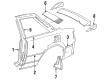 Toyota Celica Mud Flaps Diagram - 76607-29095