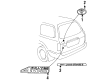 Toyota Land Cruiser Emblem Diagram - 00577-60071