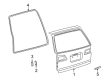 2002 Toyota Sienna Door Seal Diagram - 67881-08020